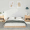 vidaXL Bed Frame Brown 135 x 190 cm Solid pine wood