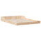vidaXL Bed Frame Brown 135 x 190 cm Solid pine wood