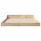 vidaXL Bed Frame Brown 135 x 190 cm Solid pine wood