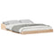 vidaXL Bed Frame Brown 135 x 190 cm Solid pine wood