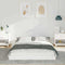 vidaXL Bed Frame White 135 x 190 cm Solid pine wood