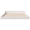 vidaXL Bed Frame White 135 x 190 cm Solid pine wood