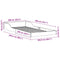 vidaXL Bed Frame Brown 100 x 200 cm Solid pine wood