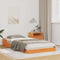 vidaXL Bed Frame Wax brown 90 x 200 cm Solid pine wood