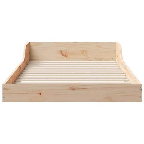 vidaXL Bed Frame Brown 90 x 190 cm Solid pine wood