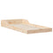 vidaXL Bed Frame Brown 80 x 210 cm Solid pine wood