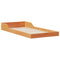 vidaXL Bed Frame Wax brown 90 x 210 cm Solid pine wood