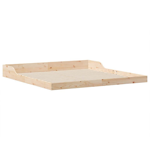 vidaXL Bed Frame Brown 180 x 210 cm Solid pine wood