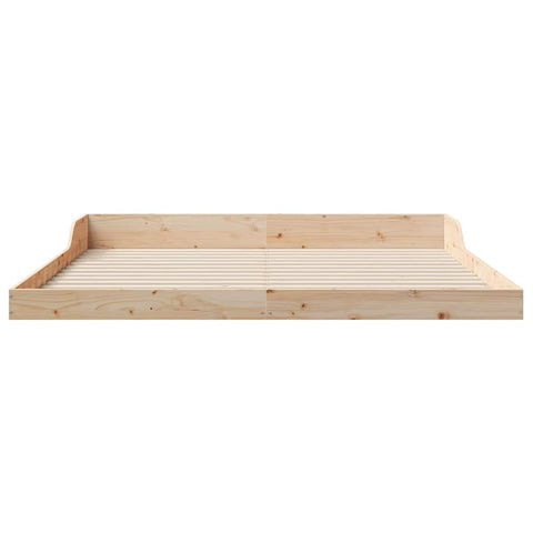 vidaXL Bed Frame Brown 180 x 210 cm Solid pine wood