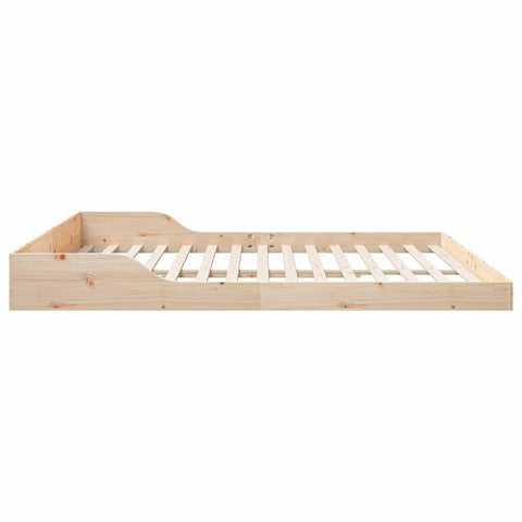 vidaXL Bed Frame Brown 180 x 210 cm Solid pine wood