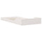 vidaXL Bed Frame White 90 x 220 cm Solid pine wood