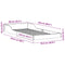 vidaXL Bed Frame White 90 x 220 cm Solid pine wood