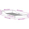 vidaXL Bed Frame White 100 x 220 cm Solid pine wood