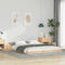 vidaXL Bed Frame Brown 140 x 220 cm Solid pine wood