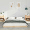 vidaXL Bed Frame Brown 140 x 220 cm Solid pine wood