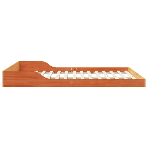 vidaXL Bed Frame Wax brown 160 x 220 cm Solid pine wood