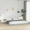 vidaXL Bed Frame White 200 x 220 cm Solid pine wood
