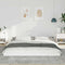 vidaXL Bed Frame White 200 x 220 cm Solid pine wood