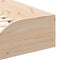 vidaXL Floor Bed Frame Brown 90 x 200 cm Solid pine wood