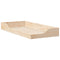vidaXL Floor Bed Frame Brown 90 x 200 cm Solid pine wood