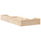 vidaXL Floor Bed Frame Brown 90 x 200 cm Solid pine wood
