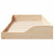 vidaXL Floor Bed Frame Brown 90 x 200 cm Solid pine wood