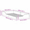 vidaXL Floor Bed Frame Brown 90 x 200 cm Solid pine wood