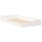 vidaXL Floor Bed Frame White 80 x 200 cm Solid pine wood