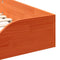 vidaXL Floor Bed Frame Wax brown 80 x 200 cm Solid pine wood