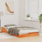 vidaXL Floor Bed Frame Wax brown 80 x 200 cm Solid pine wood