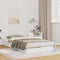 vidaXL Floor Bed Frame White 75 x 190 cm Solid pine wood