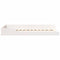 vidaXL Floor Bed Frame White 75 x 190 cm Solid pine wood