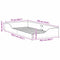 vidaXL Floor Bed Frame White 75 x 190 cm Solid pine wood