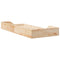 vidaXL Floor Bed Frame Brown 90 x 210 cm Solid pine wood