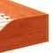 vidaXL Floor Bed Frame Wax brown 100 x 210 cm Solid pine wood