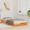 vidaXL Floor Bed Frame Wax brown 100 x 210 cm Solid pine wood