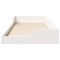 vidaXL Floor Bed Frame White 90 x 220 cm Solid pine wood