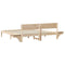 vidaXL Bed Frame with Bedside Tables with Headboard Brown 180 x 200 cm