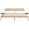 vidaXL Bed Frame with Bedside Tables with Headboard Brown 180 x 200 cm