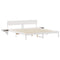 vidaXL Bed Frame with Bedside Tables with Headboard White 180 x 200 cm