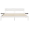vidaXL Bed Frame with Bedside Tables with Headboard White 180 x 200 cm