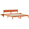 vidaXL Bed Frame with Bedside Tables Wax brown 180 x 200 cm