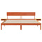 vidaXL Bed Frame with Bedside Tables Wax brown 180 x 200 cm