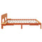 vidaXL Bed Frame with Bedside Tables Wax brown 180 x 200 cm