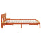 vidaXL Bed Frame with Bedside Tables Wax brown 160 x 200 cm