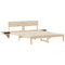 vidaXL Bed Frame with Bedside Tables with Headboard Brown 150 x 200 cm