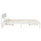 vidaXL Bed Frame with Bedside Tables with Headboard White 150 x 200 cm