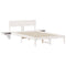 vidaXL Bed Frame with Bedside Tables with Headboard White 140 x 200 cm