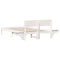 vidaXL Bed Frame with Bedside Tables with Headboard White 140 x 200 cm
