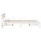 vidaXL Bed Frame with Bedside Tables with Headboard White 140 x 190 cm